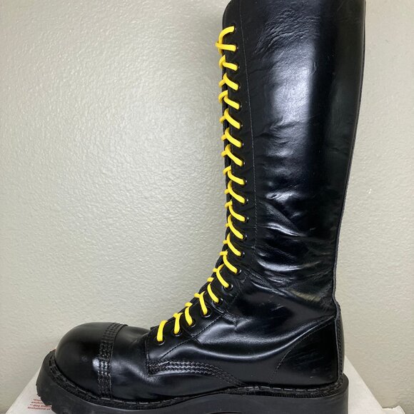 England Steel Toe NPS boots Wmns. US 8.5 solovair 20-eye gripfast dr. martens oi - Picture 6 of 16